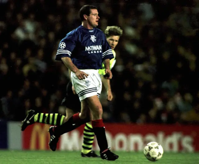 Paul Gascoigne was involved in the Champions League duels with Dortmund in the mid-90s