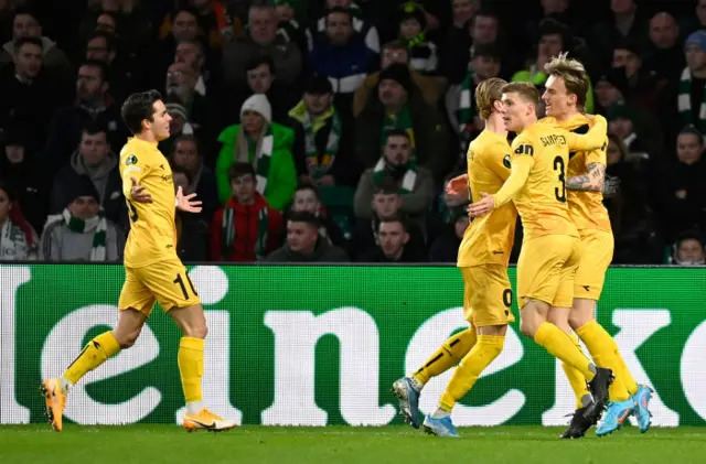 The Norwegian champions stunned Celtic Park with an early goal