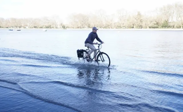 Cyclist in Putney