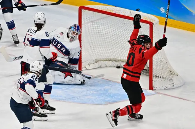 Canada v USA ice hockey