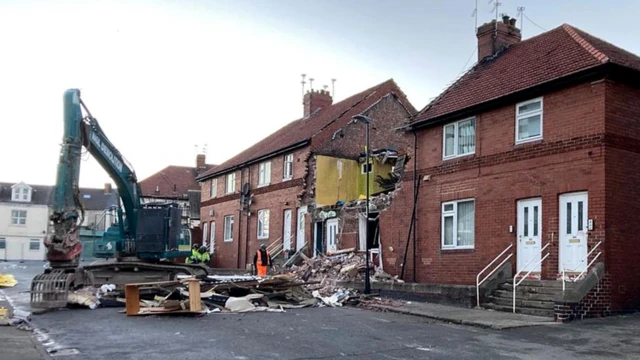 Demolition work underway at Whickham Street flats