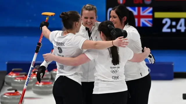 GB Women curling team