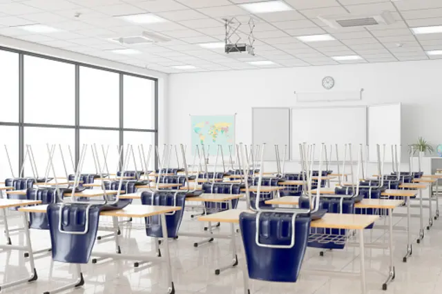 empty classroom