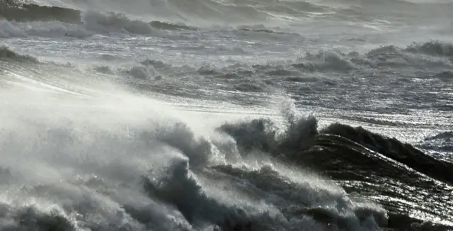 Sea during Storm Eunice