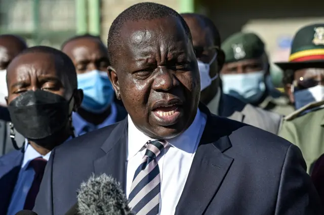 Interior Minister Fred Matiang'i