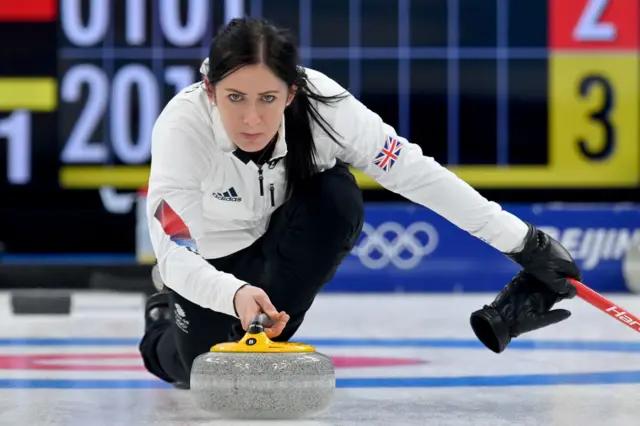 Eve Muirhead in action for GB