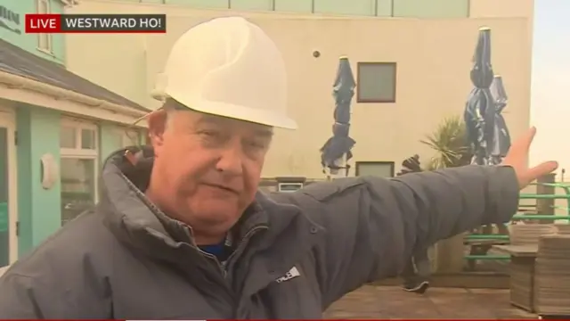 John Ayres in a hard hat