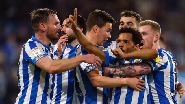 Huddersfield celebrate