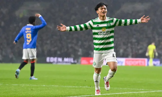 Reo Hatate is enjoying his first Old Firm experience