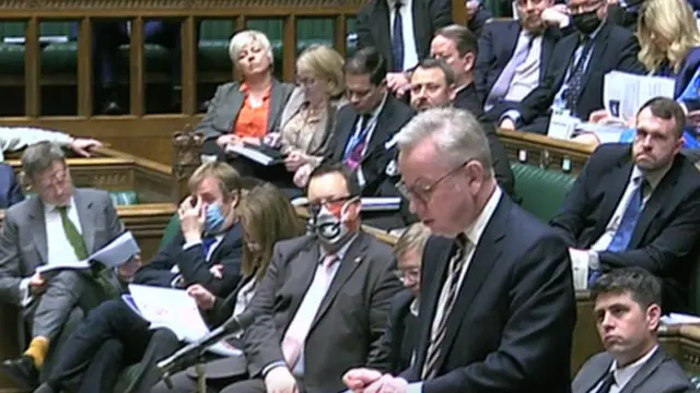 Michael Gove addressing MPs