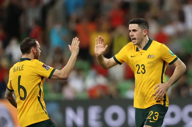 Tom Rogic was on target for Australia in a 4-0 victory against Vietnam