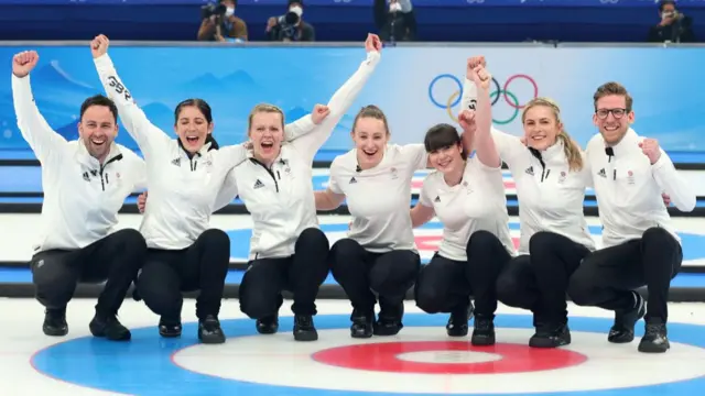 Team GB celebrate