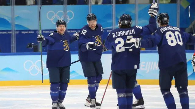 Finland celebrate