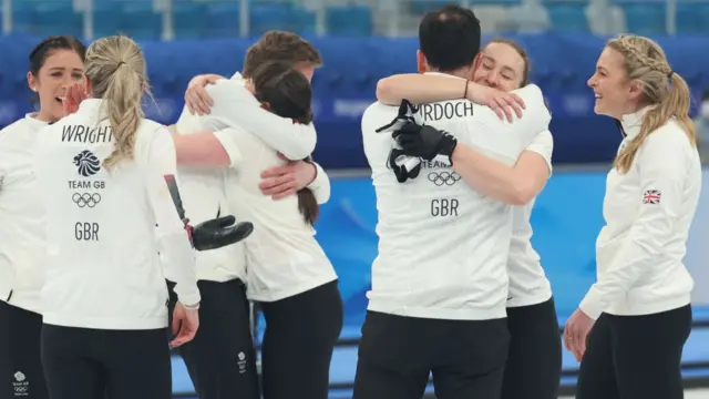 Team GB celebrate