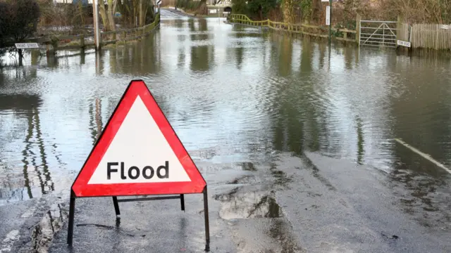 Flooded road