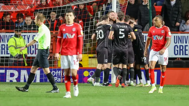 MK Dons celebrate goal