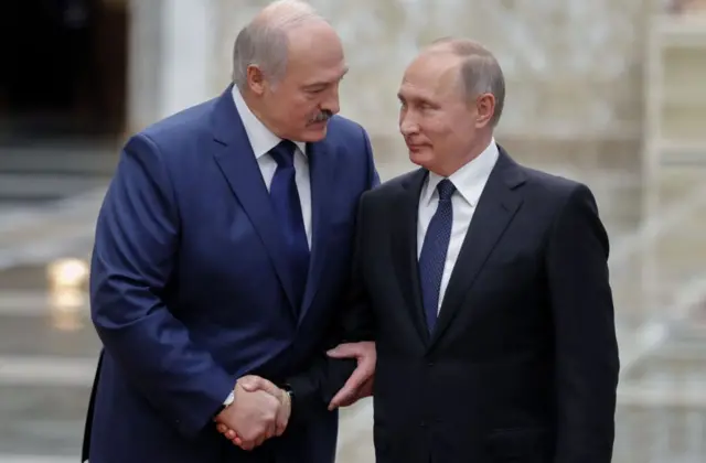 Lukashenko and Putin