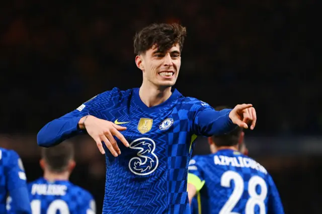 Havertz celebrates