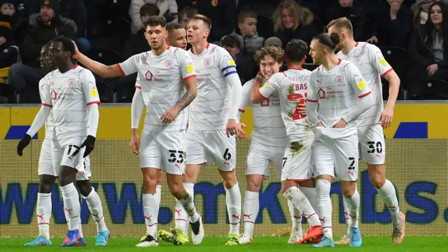 Barnsley celebrate goal