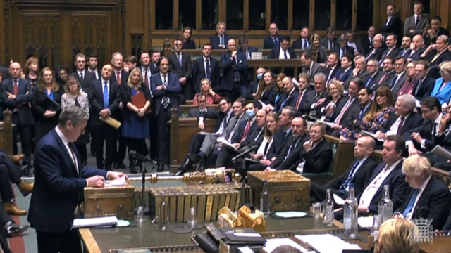 Starmer speaking in the Commons