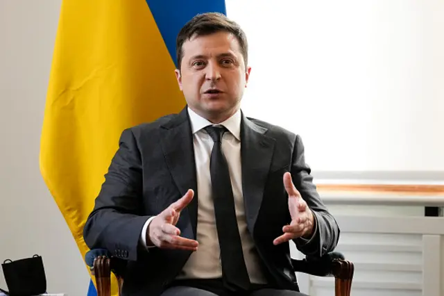 President Zelensky speaking