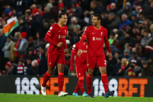 Joel Matip scores for Liverpool