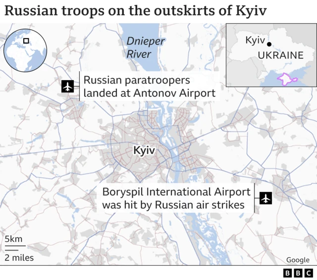 a map of russian forces