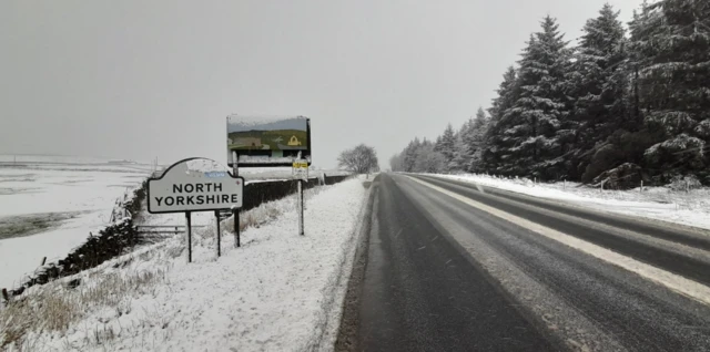 Snow in North Yorkshire