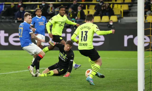 Rangers stunned Borussia Dortmund with a 4-2 win in Germany