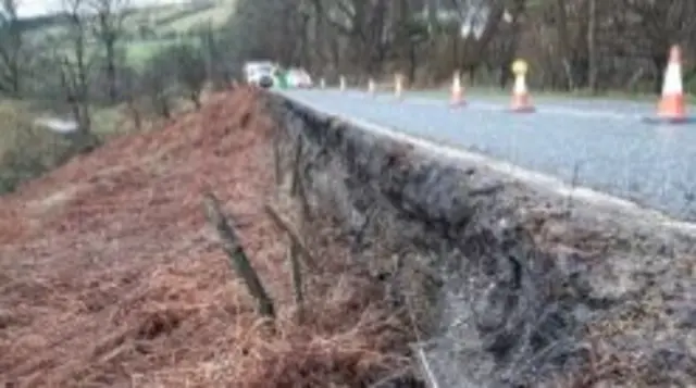 Snake Pass landslip