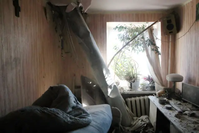 Russian shelling struck a neighbourhood of Kharkiv on Thursday