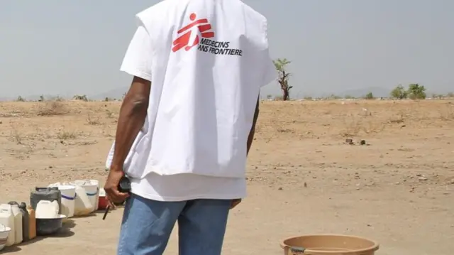 An MSF worker in northern Cameroon