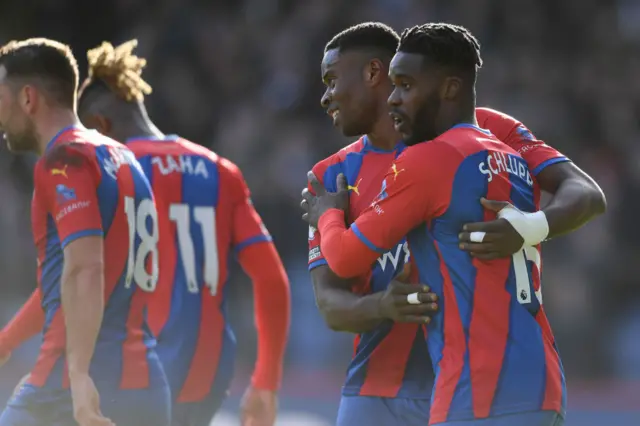 Jeffrey Schlupp celebrates