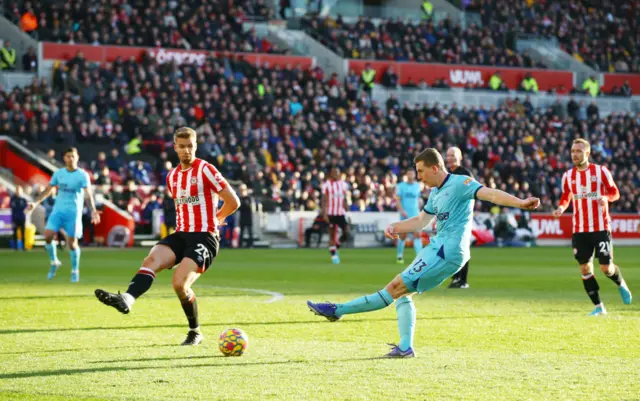 Matt Targett  against Brentford