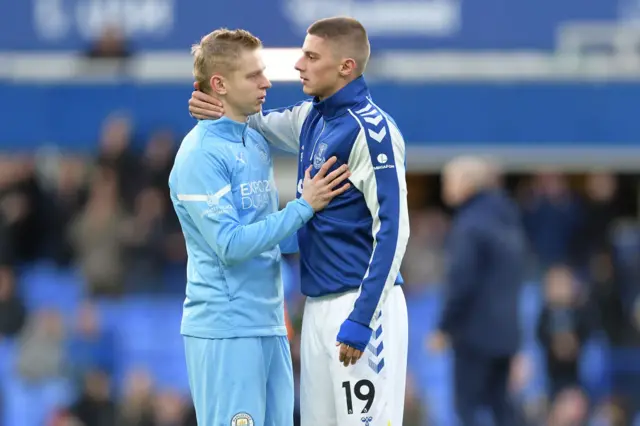 Vitalii Mykolenko and Oleksandr Zinchenko