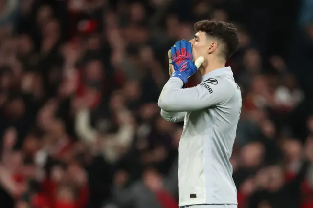 Chelsea goalkeeper Kepa Arrizabalaga misses crucial penalty in Carabao Cup final shoot-out