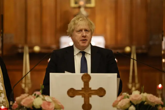 Prime Minister Boris Johnson met with members of the Ukrainian community over the weekend