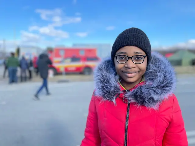 Love, a student from Nigeria, was studying in Ukraine when bombs hit