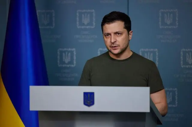 Zelensky speaking on Feb 28