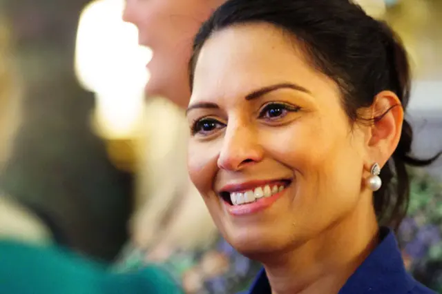 Home Secretary Priti Patel in January 2022.