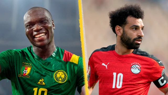 Vincent Aboubakar and Mohamed Salah