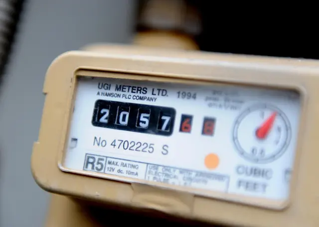 Picture of a gas meter