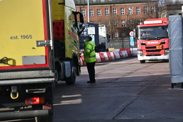 Checks being made at Belfast port