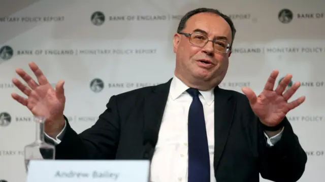 Bank of England governor Andrew Bailey