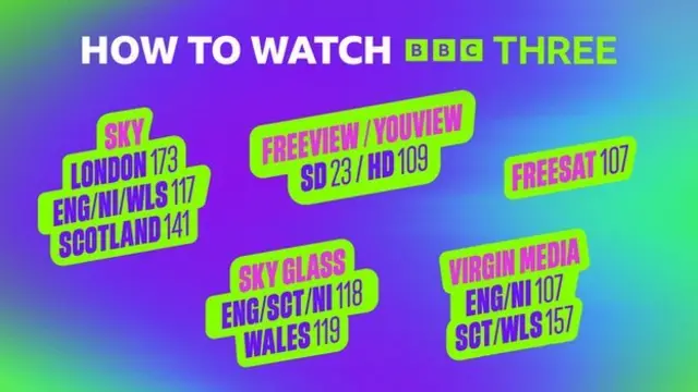 How to watch on BBC Three