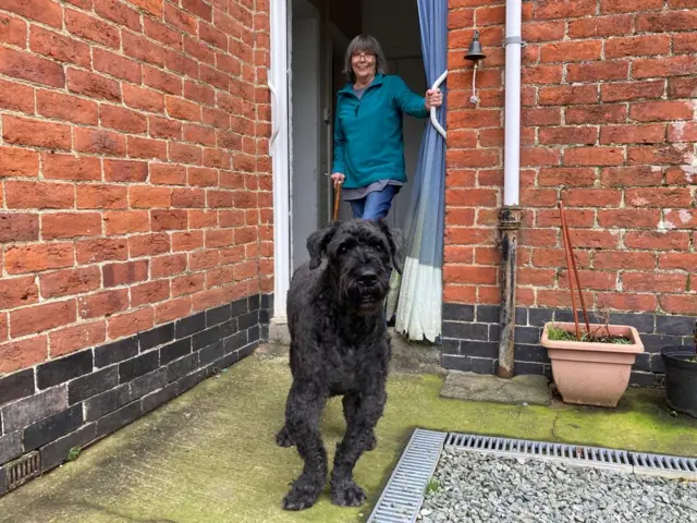 Sue and dog Dylan