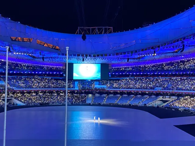 Stadium with phones