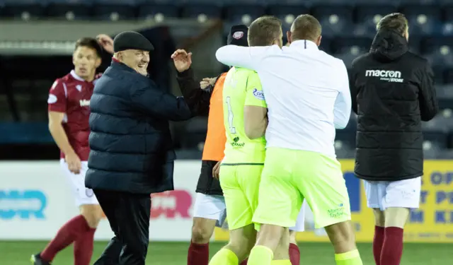 Campbell was all smiles at Rugby Park in November