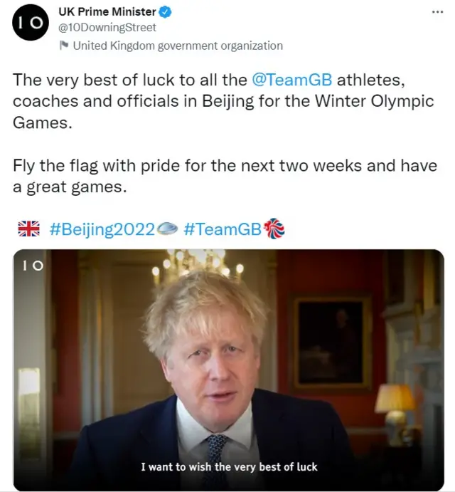 UK government tweet