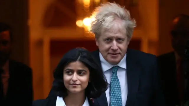 Munira Mirza and Boris Johnson